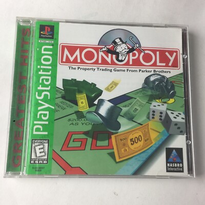 Monopoly Sony PlayStation 1 PS1 Complete 1998 Greatest Hits