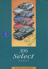 CAR BROCHURE - PEUGEOT 306 SELECT - JUNE 1995
