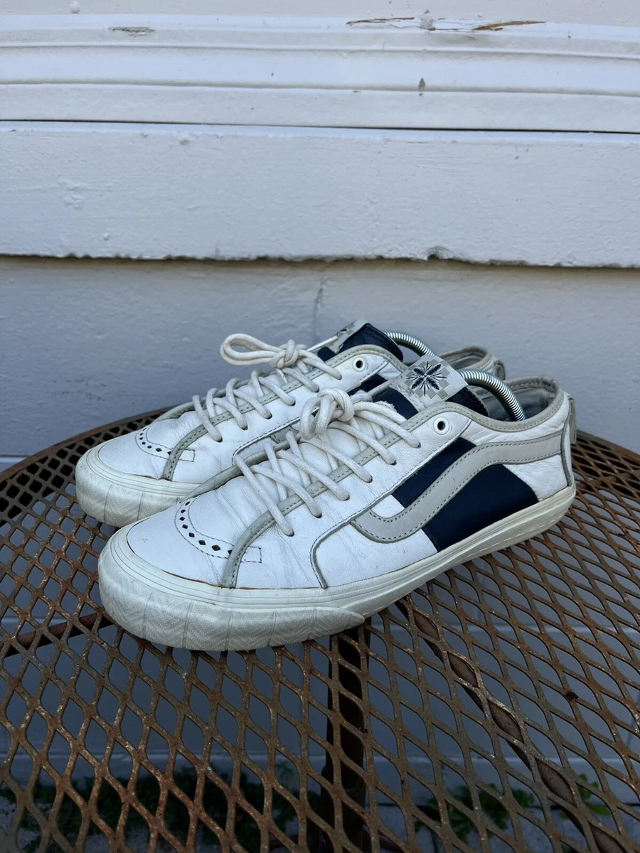 2015 Vans Vault x Taka Hayashi TH Court Lo LX Leather Marshmallow Men s Size 9.5