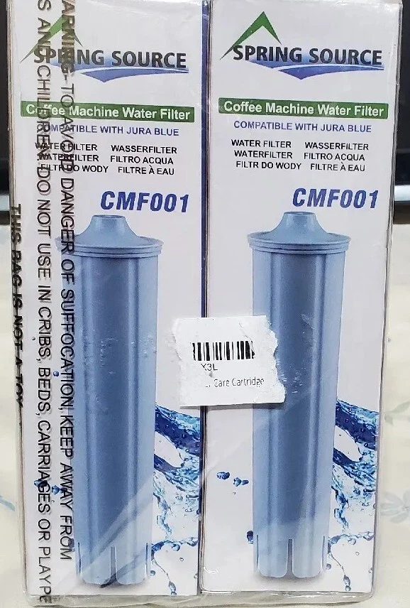 2- Spring Source Coffee Machine Water Filter CMF001 — Jura Blue  “compatible”