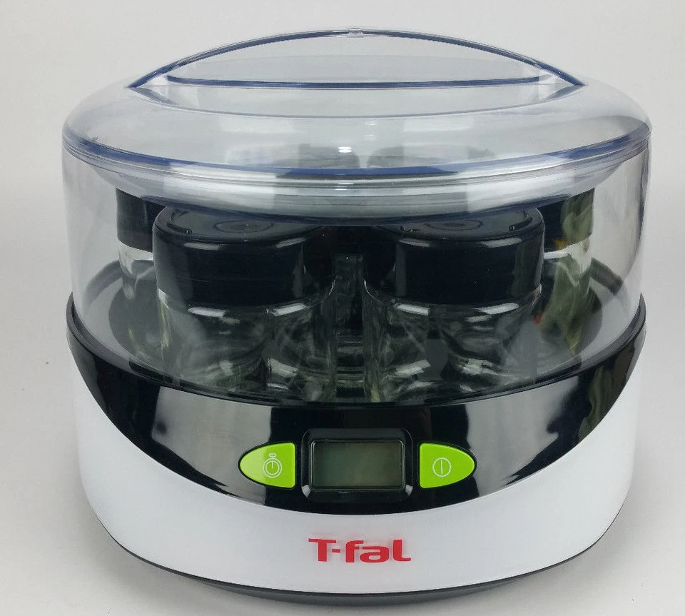 Yogurtera griega T-Fal TFal con temporizador LCD automático YG2328 FÁCIL PRUEBA FUNCIONA Foto 2 de 4