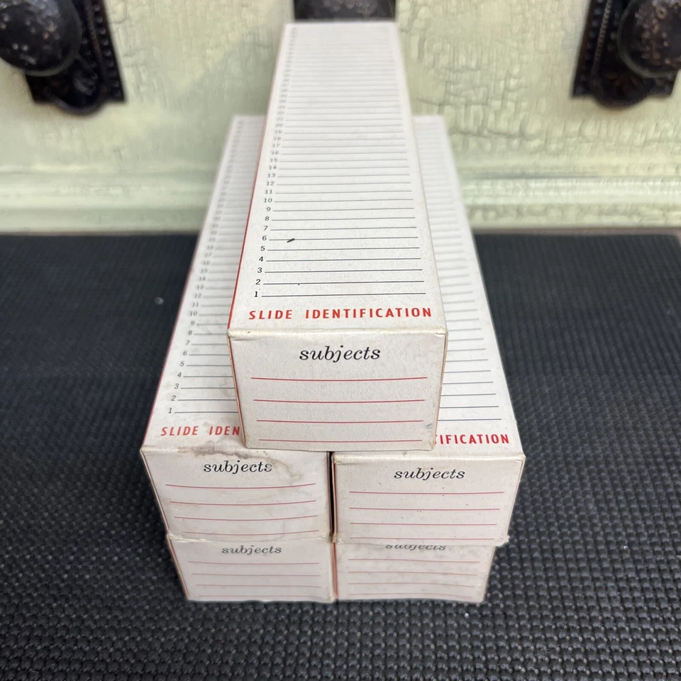 5 Vintage Sears Universal Linear End Lock Tower TDC-Type 40-Slide Trays - Image 3 of 4