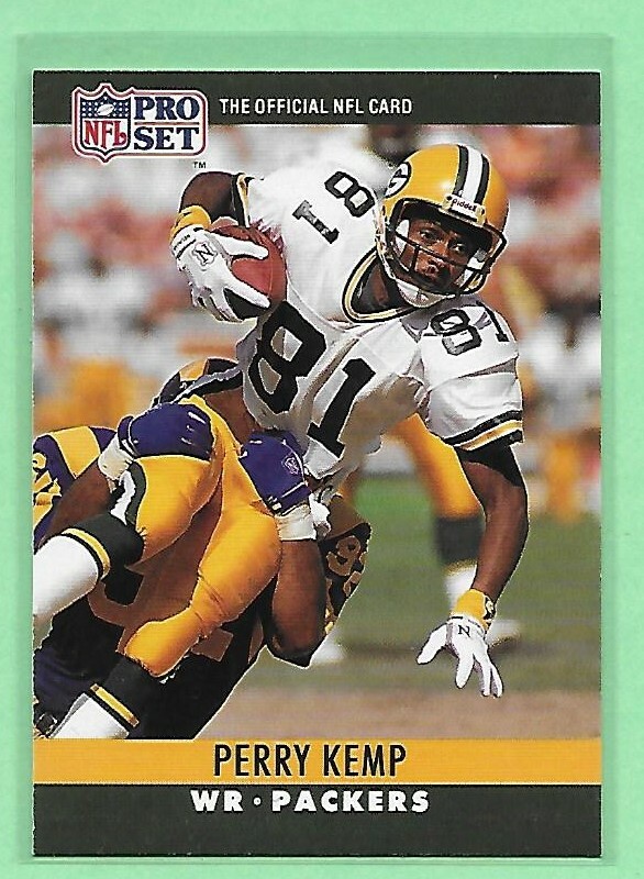 1990 Pro Set Football Perry Kemp #111 Packers 👍