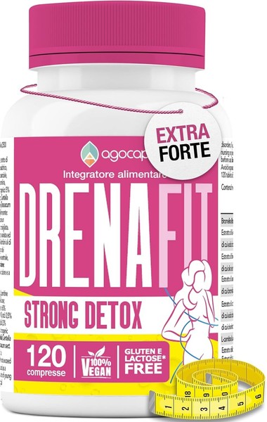 Drenante Forte Diuretico Dimagrante Con Bromelina Ananas Garcinia 120Cpr Drenafi-image