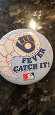 Milwaukee Brewers Mlb Baseball Vintage Fever Catch It Pin