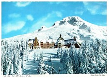 Mt Hood and Timberline Lodge Postcard
