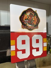 FDNY RESCUE ME 99 Engine Hell On Wheels  Vinyl Sign  Tommy Gavin  Denis Leary