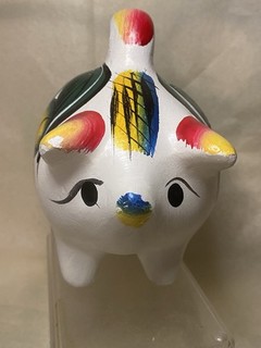 Coin Bank Pig Mexican Style Piece Unmarked No Exit Hole