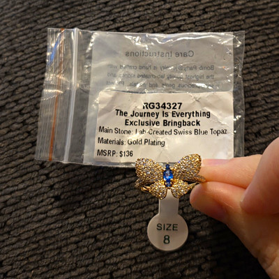 Bomb Party ''The Journey Is Everything'' Ring RG34327 Size 8