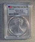 2022-(W) BU American Silver Eagle .999 Silver ANACS MS70 West Point (805)
