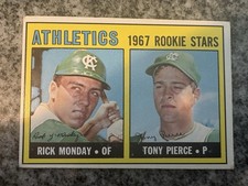 1967 Topps #542 Rick Monday Rookie Card High Number. VG. rookie card picture