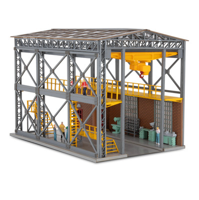 HO Scale Engine Maintenance Facility LED Lighted Built Structure Tren Maqueta