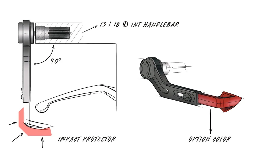 For Honda CBR1000RR 2005-2019 Puig 3766P Brake Lever Protector Ending Foto 4 de 4