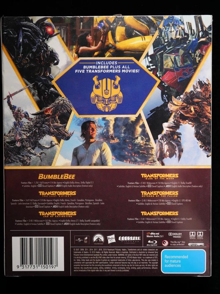 Bumblebee + Transformers 5 Movie Collection 6 Movie Pack Blu-Ray - image 2 of 2