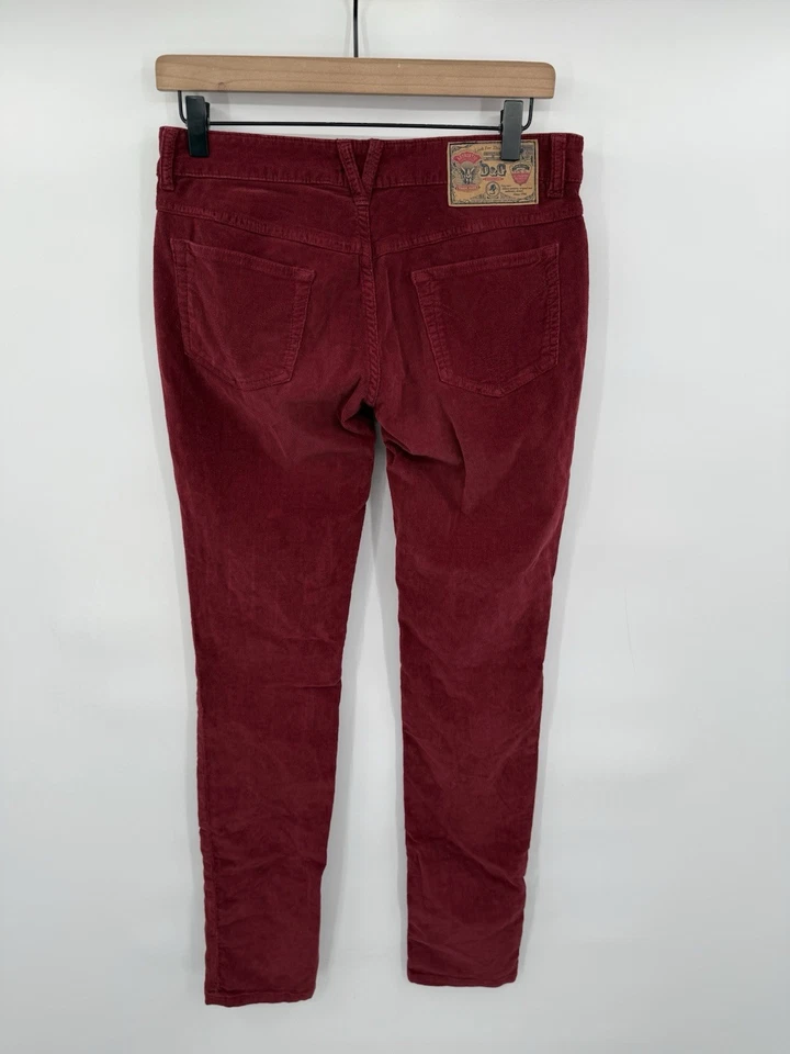 Pantalones de pana vintage Dolce & Gabbana para mujer pantalones rojos talla 28x33 Foto 2 de 4