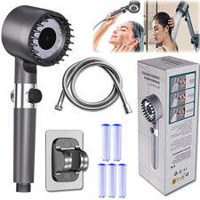 Handheld high-pressure shower head,with 3 Mode 5 Filter to Improve Water Quality