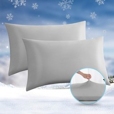 Cooling Pillow Cases, 2 Pack Arc-Chill Q-max 0.5 Cool King Size Summer Pillow...