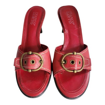 Franco Sarto heeled buckle slides 7M