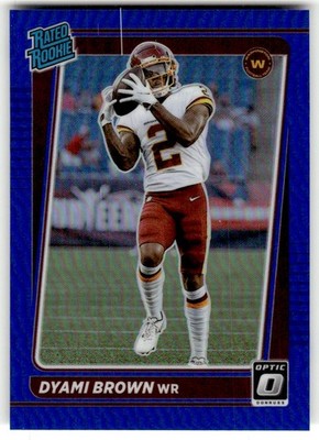 2021 Donruss Optic Dyami Brown Blue #/179 Rookie #223