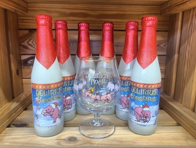 6er Delirium Christmas Weihnachtsbier inkl. Glas
