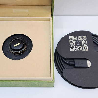 Gucci Oura Ring Smart Ring Generation 3 Black Synthetic Corundum Size 11 US