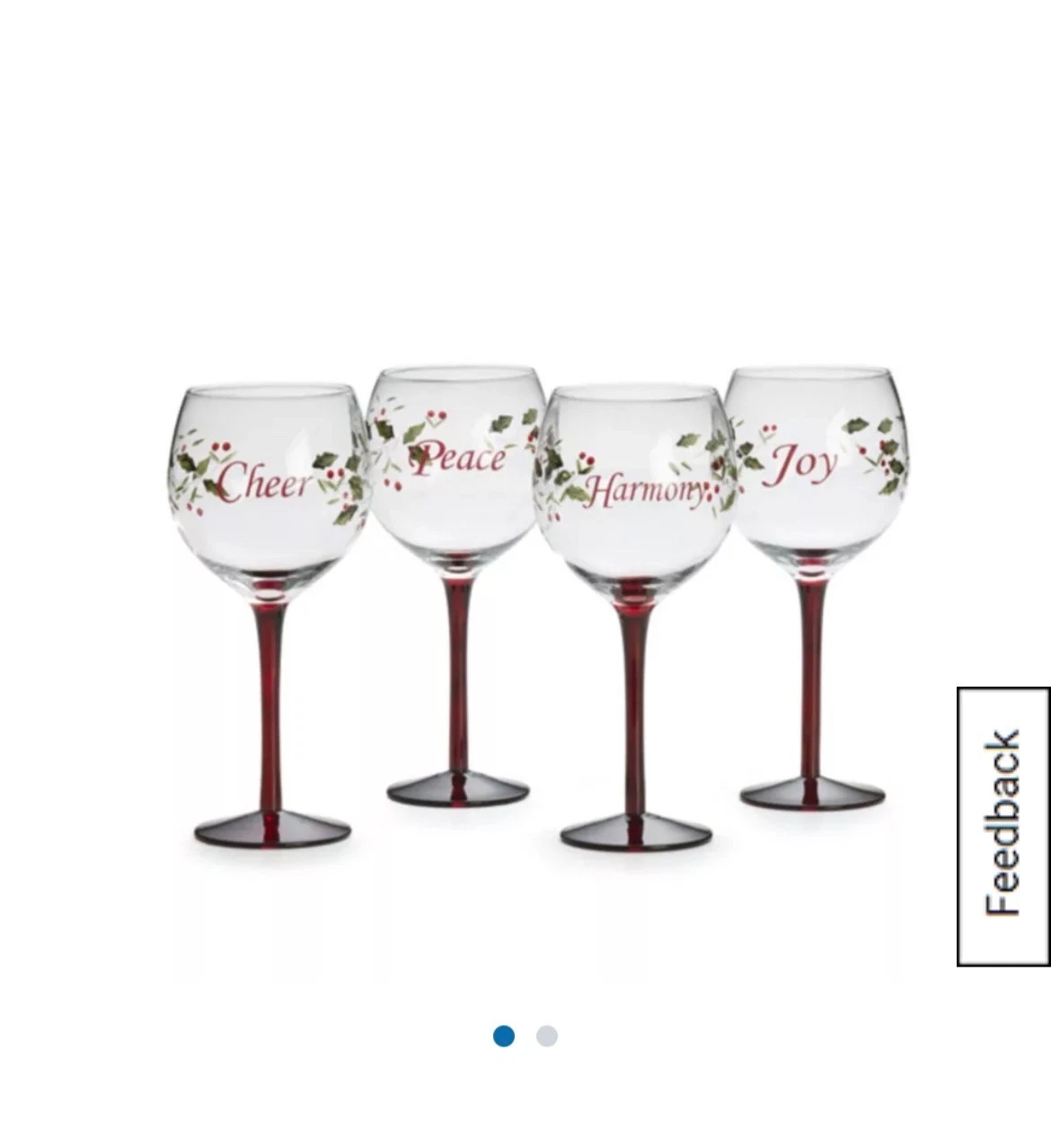 Pfaltzgraff Winterberry Wine Glasses
