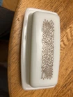 Vintage Pyrex Glass Woodland Butter Dish With Lid 72-b #41 EXCELLENT!!
