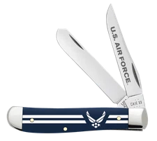 Case xx Knives Mini Trapper Air Force Blue Synthetic 32416 Pocket Knife