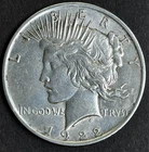 1922 Peace Silver Dollar, AU