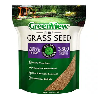 7 Lbs. Pure Grass Seed Perennial Ryegrass Blend - Covers up to 3,500 Sq. Ft.