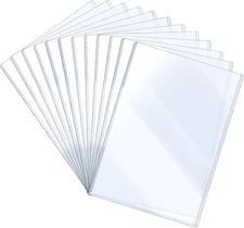 8.5 x 11'' ISO Rigid Print Protectors Clear Plastic Sheet Transparent 