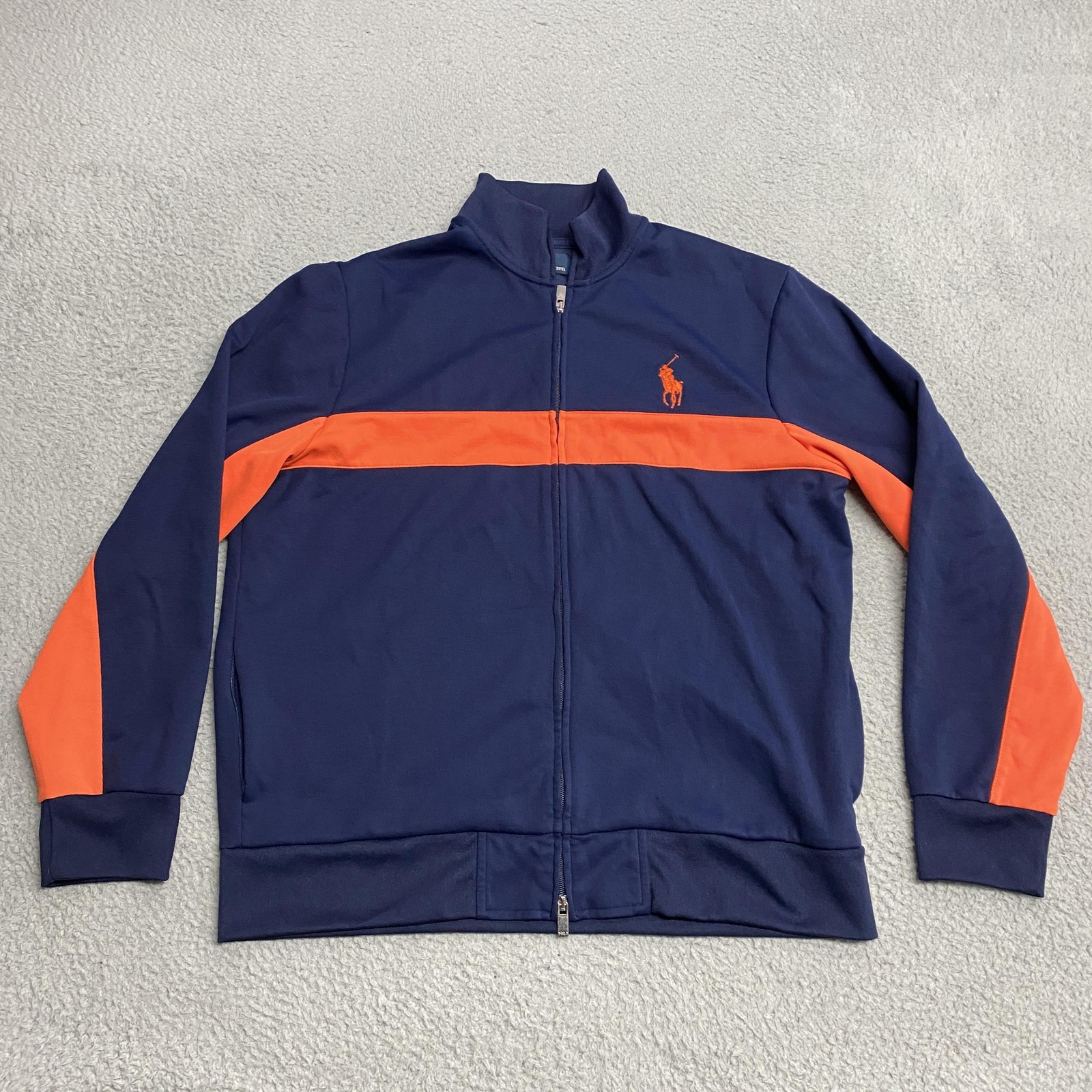 Polo Ralph Lauren Giacca Uomo XL Track Full Zip Big Pony Performance Casual