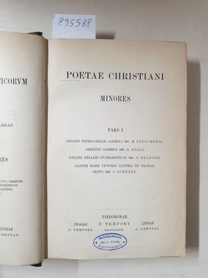 Corpus Scriptorum Ecclesiasticorum Latinorum : Vol. XVI : Poetae Christiani Mino