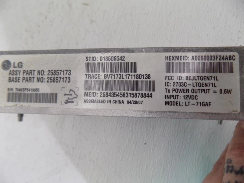 Chassis ECM Communication VIN E 4th Digit Onstar Fits 07-10 SAAB 9-5 1777581 Foto 3 de 3