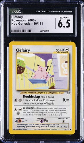 Clefairy (Unlimited) graded CGC 6.5 for sale on eBay