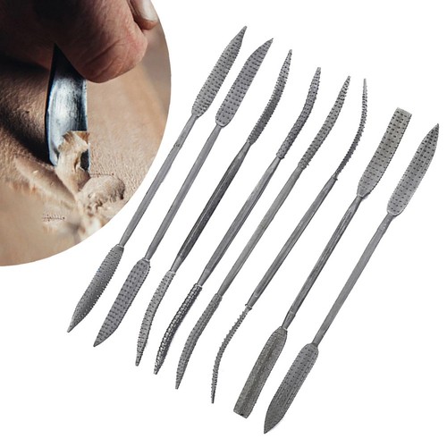 Comfortable Coarse Riffler Files 8pcs High Quality Carbon Steel Curved - Picture 2 of 12