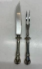 (D) Towle Sterling Silver Handled Carving Fork and Knife