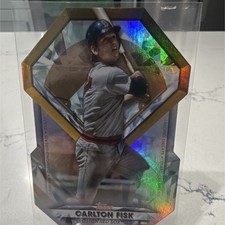 Topps 2022 Diamond Greats Die-Cut Refractor Carlton Fisk Boston Red Sox #DGDC-69