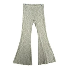 Aerie Kick-It Ribbed High Waisted Super Flare Wide Leg Womens Size Medium Lounge