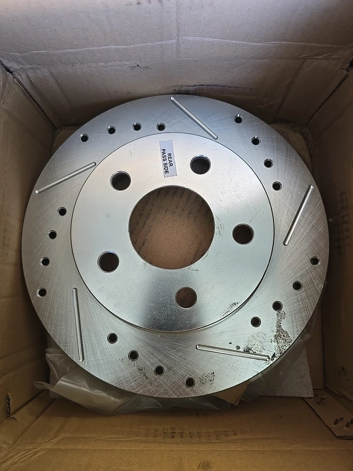 Power Stop AR8139XPR Drilled & Slotted Rear Rotor Set for Taurus / Continental Foto 2 de 4