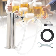 Stainless Draft Beer Tower Column Draft Beer Tower Dispenser Kit Single Tap