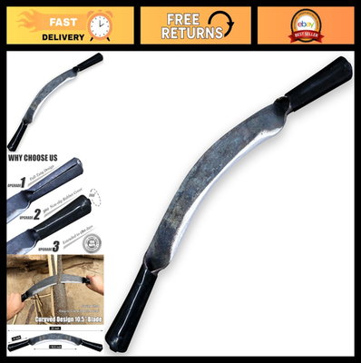 #ad Upgrade Tree Draw Knife 10quot; Debarking Tool Full Tang Wood Scraper $67.99