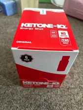 Ketone-IQ No Caffeine Exogenous Ketones Energy Shots - All Natural - 6 Bottle