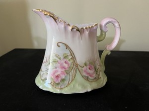 T & V FRANCE VENICE HAND PAINTED CREAMER CREAM PITCHER