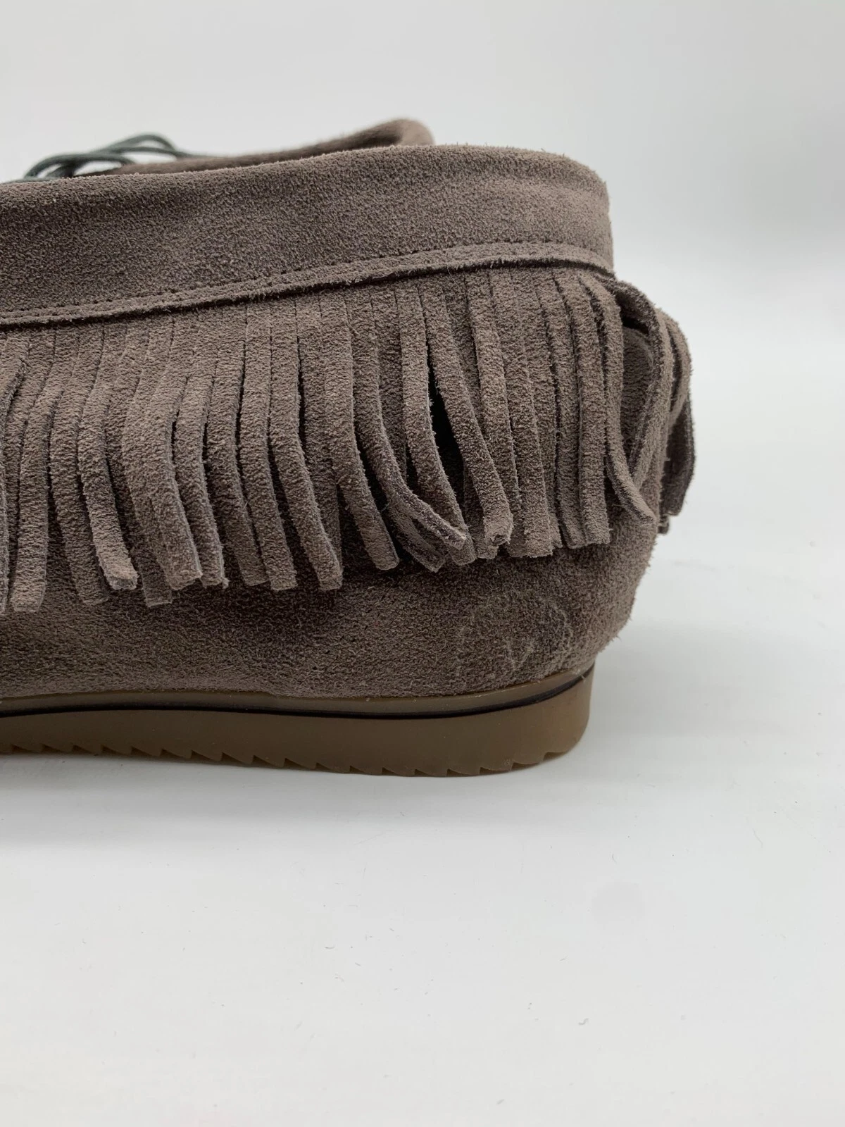 CLARKS Stivaletti Vaquetillas scamosciati 41 7 5 8 ottime condizioni mocassino frange stivaletti grigi stringati