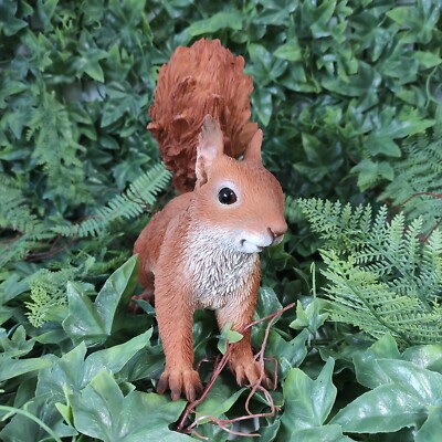 Vivid Arts echtes Leben laufendes rotes Eichhörnchen Harz Haus/Garten Dekor XRL-RS10-D