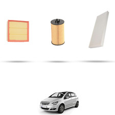 HOFFCAR Kit tagliando - 3 filtri per Mercedes Classe B (W245) B180 85kw Dal 2008