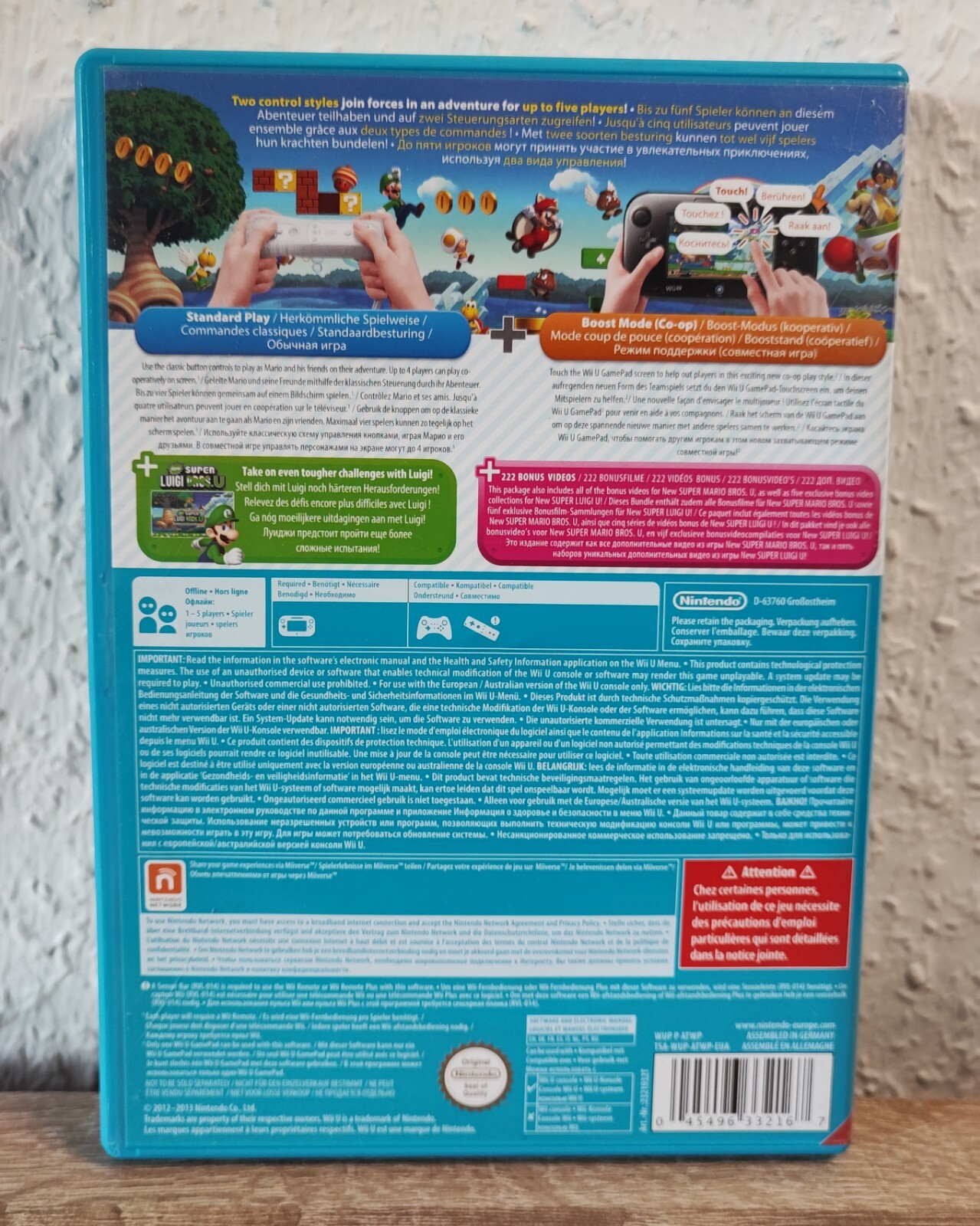 New SUPER MARIO BROS.U + NEW SUPER LUIGI.U Nintendo Wii U Game 2013