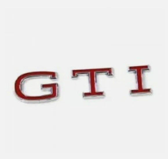 Original VW GTI Emblem Schriftzug Heckklappe Tür  5H0853687F Golf 8 GTI - Bild 1 von 1