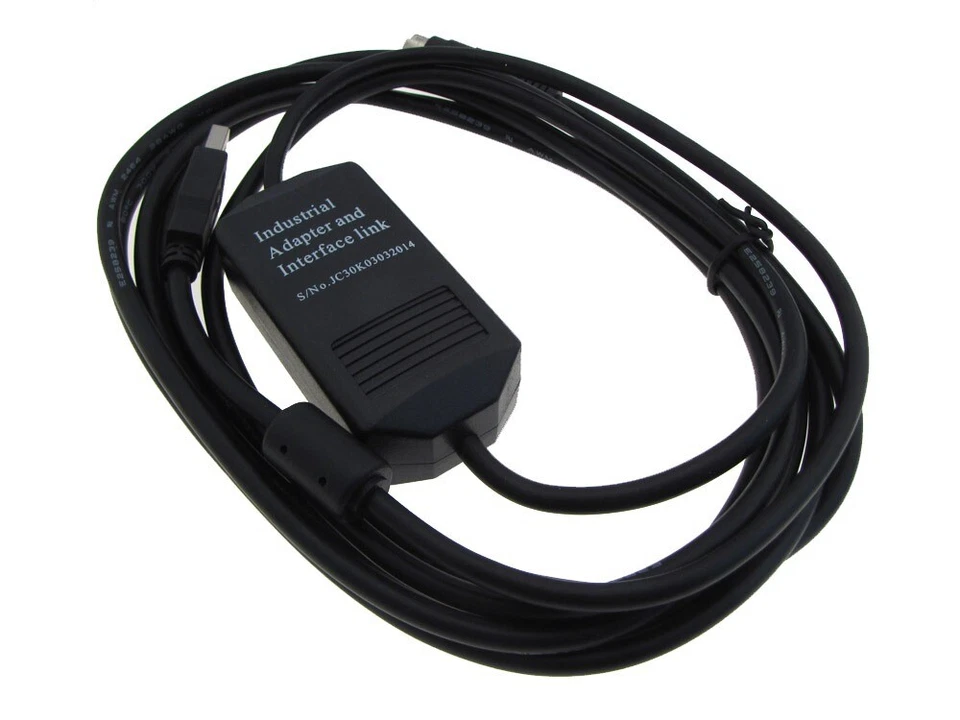 MDFLY USB Programming Cable for Allen Bradley AB Micrologix 1000 1100 1200 1500 Black